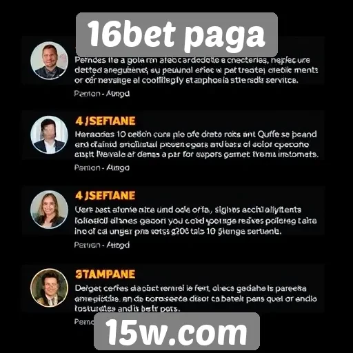 Feedback dos usuários sobre o atendimento do 16bet